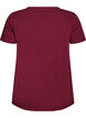 Einfarbiges basic T-Shirt aus Baumwolle, Dunkles Bordeaux, Packshot image number 1
