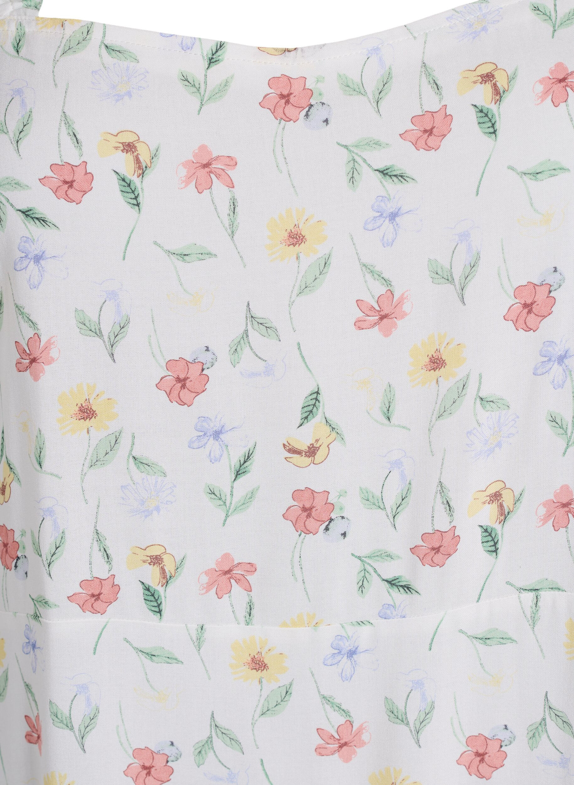 ZizziSommerkleid mit breiten Tr&auml;gern, Wei&szlig;, Packshot image number 2