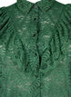 Hemdblusenkleid aus Spitze mit Rüschen, Hunter Green, Packshot image number 2