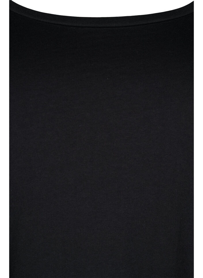 2er-Pack Basic-Bluse aus Baumwolle, Paisley Purple/Black, Packshot image number 3