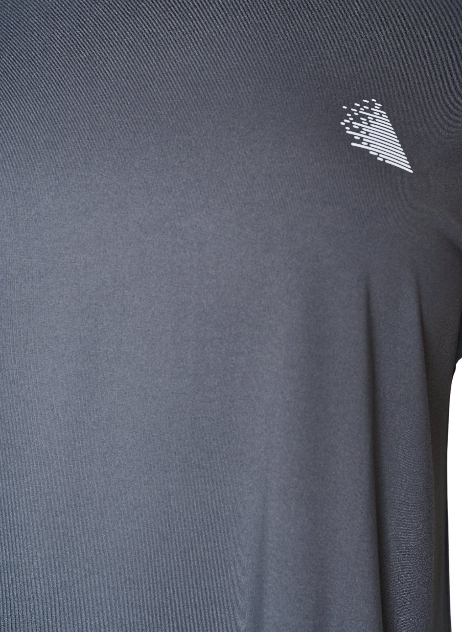 ZizziEinfarbiges Trainings-T-Shirt, Grau, Packshot image number 2