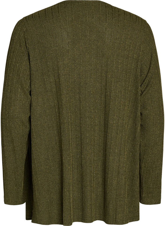 Offener Cardigan aus strukturiertem Jersey, Blau, Packshot image number 1