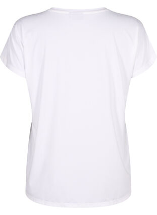 Kurzärmeliges Trainings-T-Shirt, Bright White, Packshot image number 1