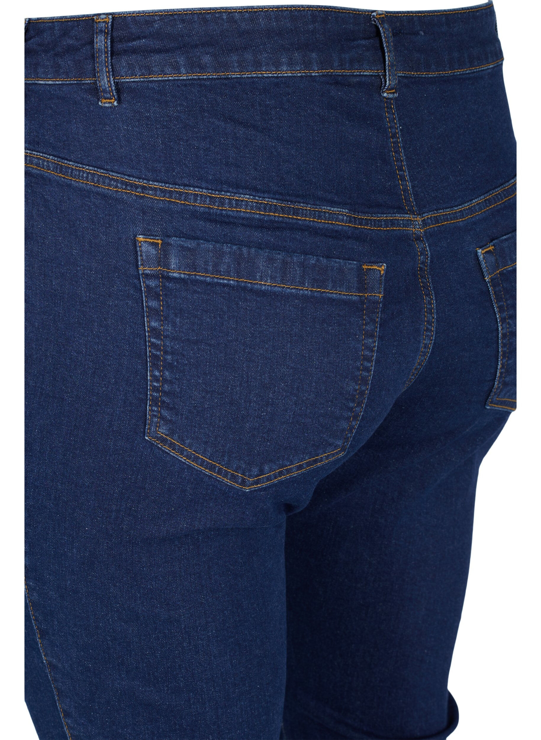 ZizziEllen Bootcut-Jeans mit hoher Taille, Blau, Packshot image number 3