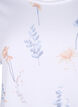 T-Shirt aus Bio-Baumwolle mit Blumendruck, White W. Blue flower, Packshot image number 2