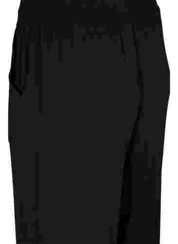 Viskose-Trainingshose mit Taschen, Black, Packshot image number 3