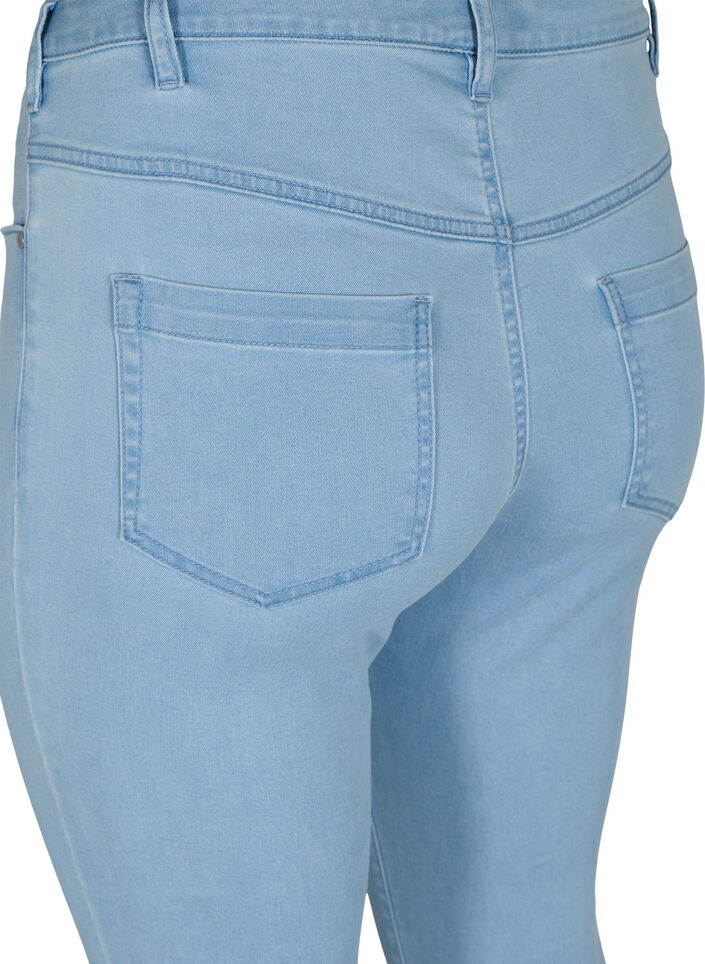 Super Slim Amy Jeans mit hoher Taille, Ex Lt Blue, Packshot image number 3
