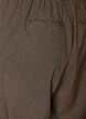 Hose mit kleinem Karomuster und geradem Bein, Braun, Packshot image number 3