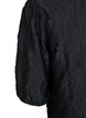 Bluse mit Struktur und 3/4-&Auml;rmeln, Schwarz, Packshot image number 3