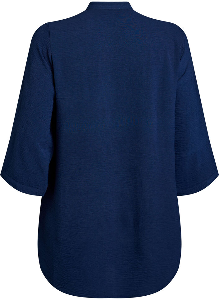Tunika mit 3/4-&Auml;rmeln, Blau, Packshot image number 1