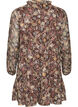 Kleid aus Chiffon mit gebl&uuml;mtem Print und R&uuml;schenlagen, Braun, Packshot image number 1