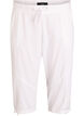Capri-Hose aus Baumwolle, Wei&szlig;, Packshot image number 0