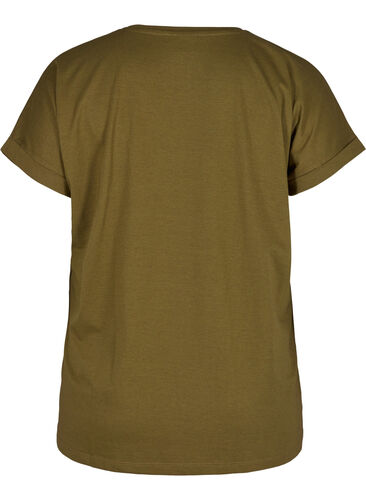 T-Shirt, Dark Olive Mel., Packshot image number 1