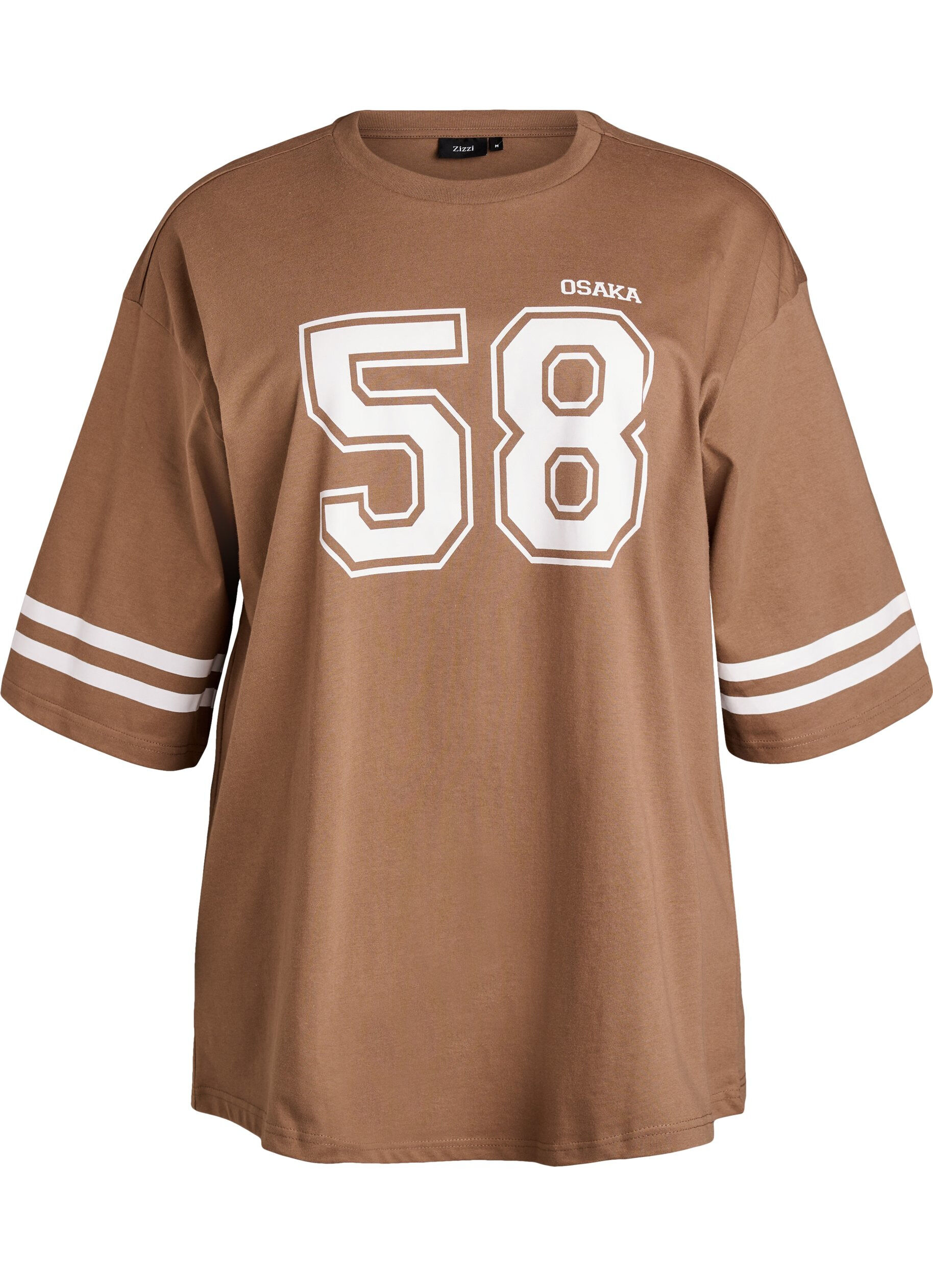 Oversize College-T-Shirt mit 3/4-&Auml;rmeln