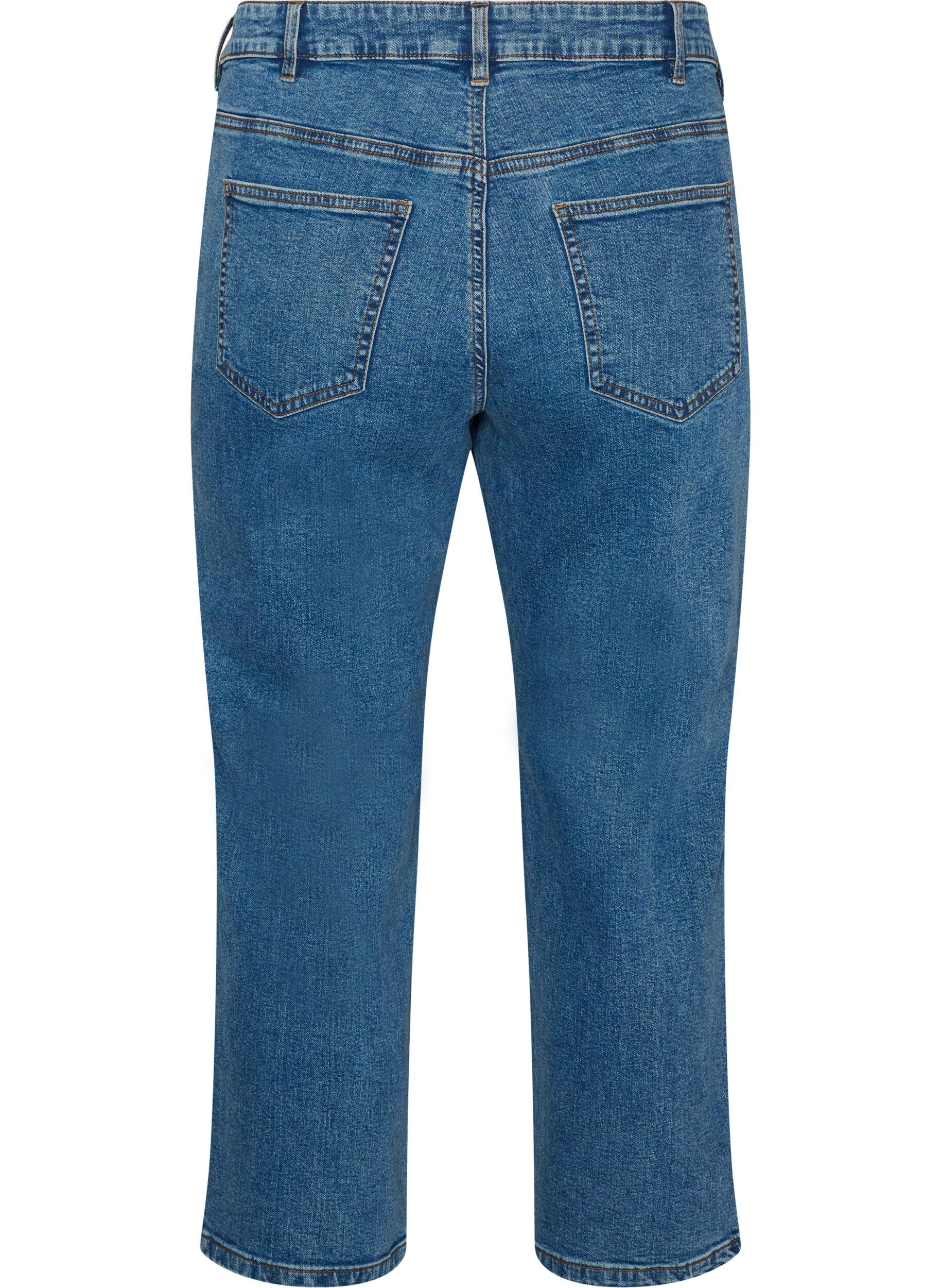 ZizziGek&uuml;rzte Vera Jeans mit geradem Bein, Blau, Packshot image number 1