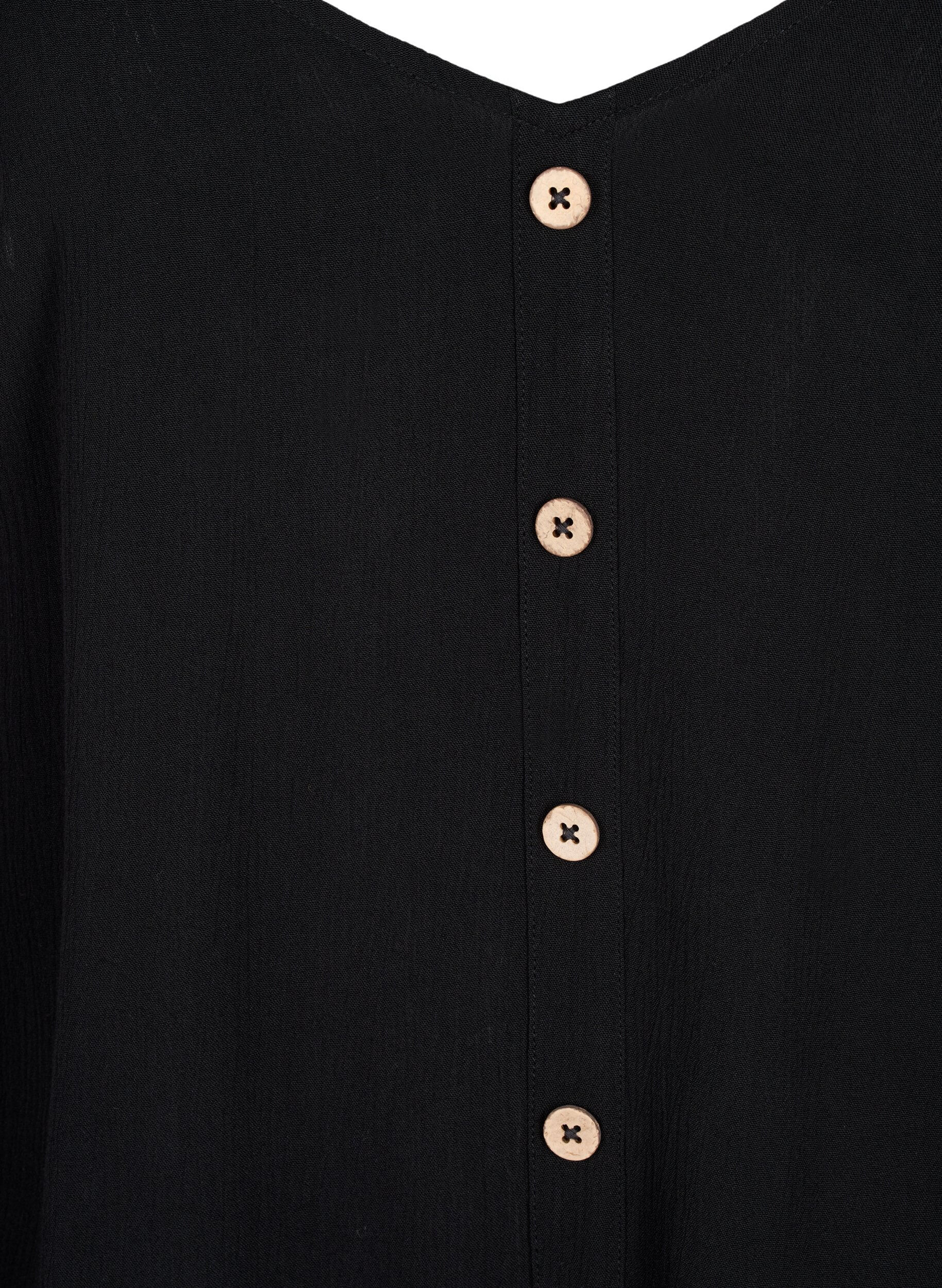 ZizziViskose-Top mit schmalen Tr&auml;gern, Black, Packshot image number 2