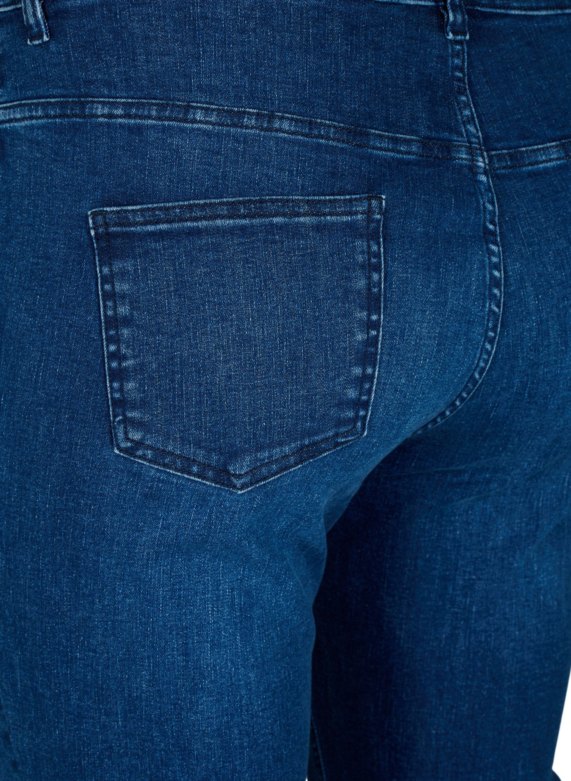 ZizziEllen-Bootcut-Jeans, unges&auml;umt, Blue denim, Packshot image number 3