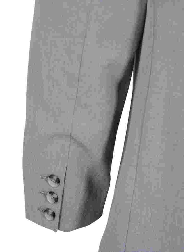 Schlichter Blazer mit Taschen, Medium Grey Melange, Packshot image number 2