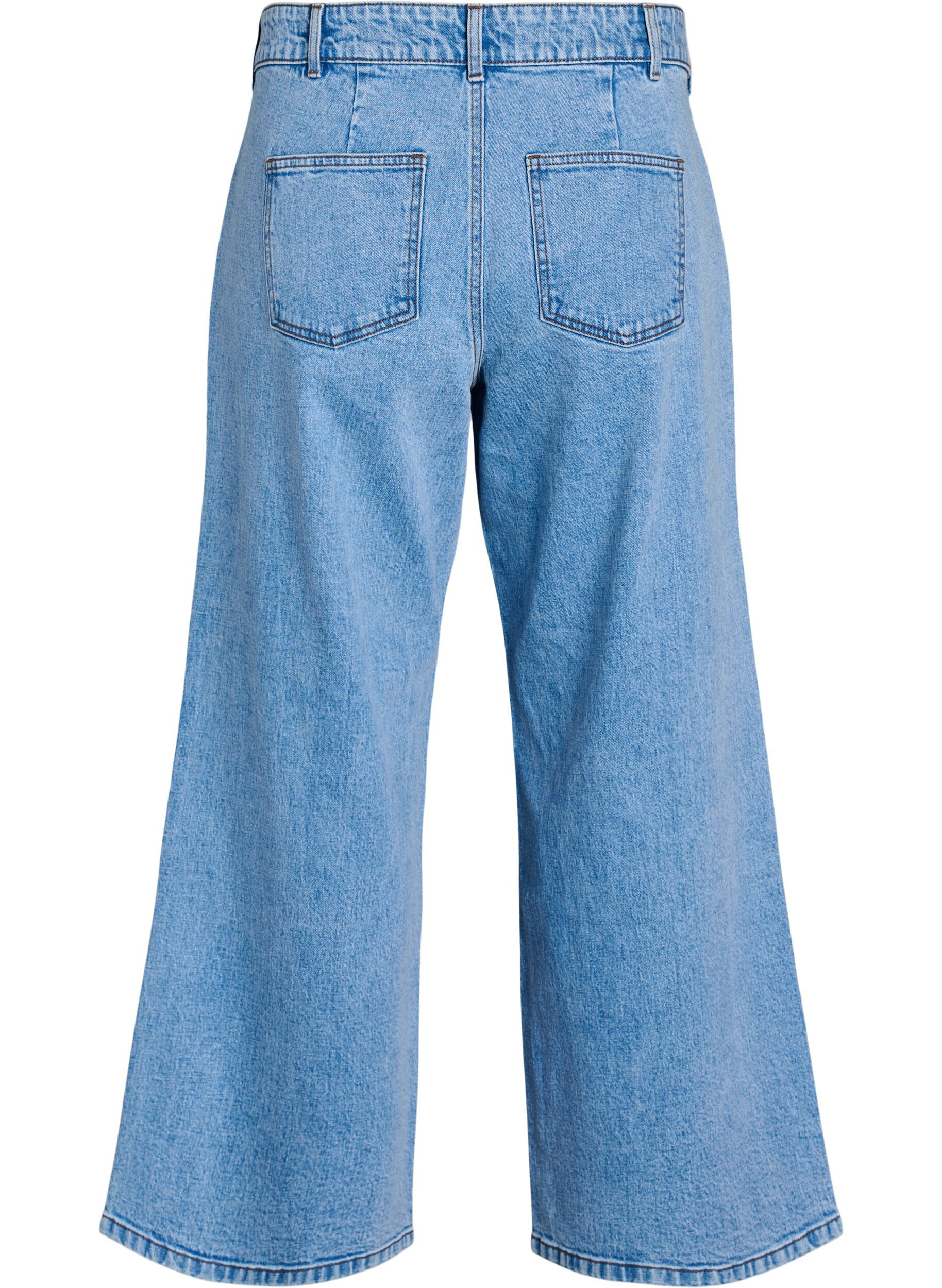 ZizziHoch taillierte Jeans mit weitem Bein, Blau, Packshot image number 1