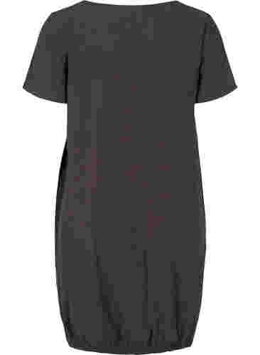 Kurzarm Kleid aus Baumwolle, Khaki Green, Packshot image number 1