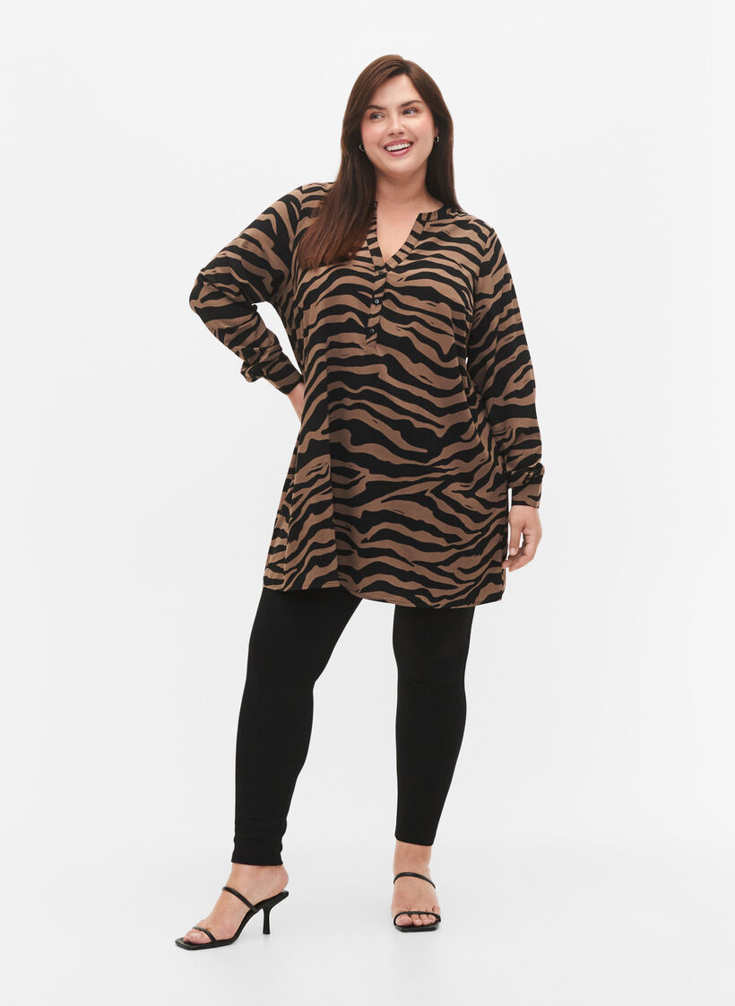 Leggings mit Reißverschluss, Black, Model image number 0