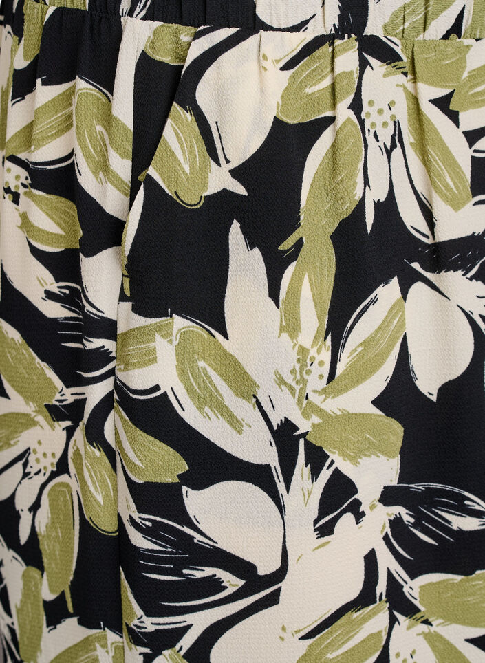 Culotte-Hose mit Print, Schwarz, Packshot image number 2