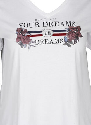 Kurzarm T-Shirt mit Print, Bright White, Packshot image number 2