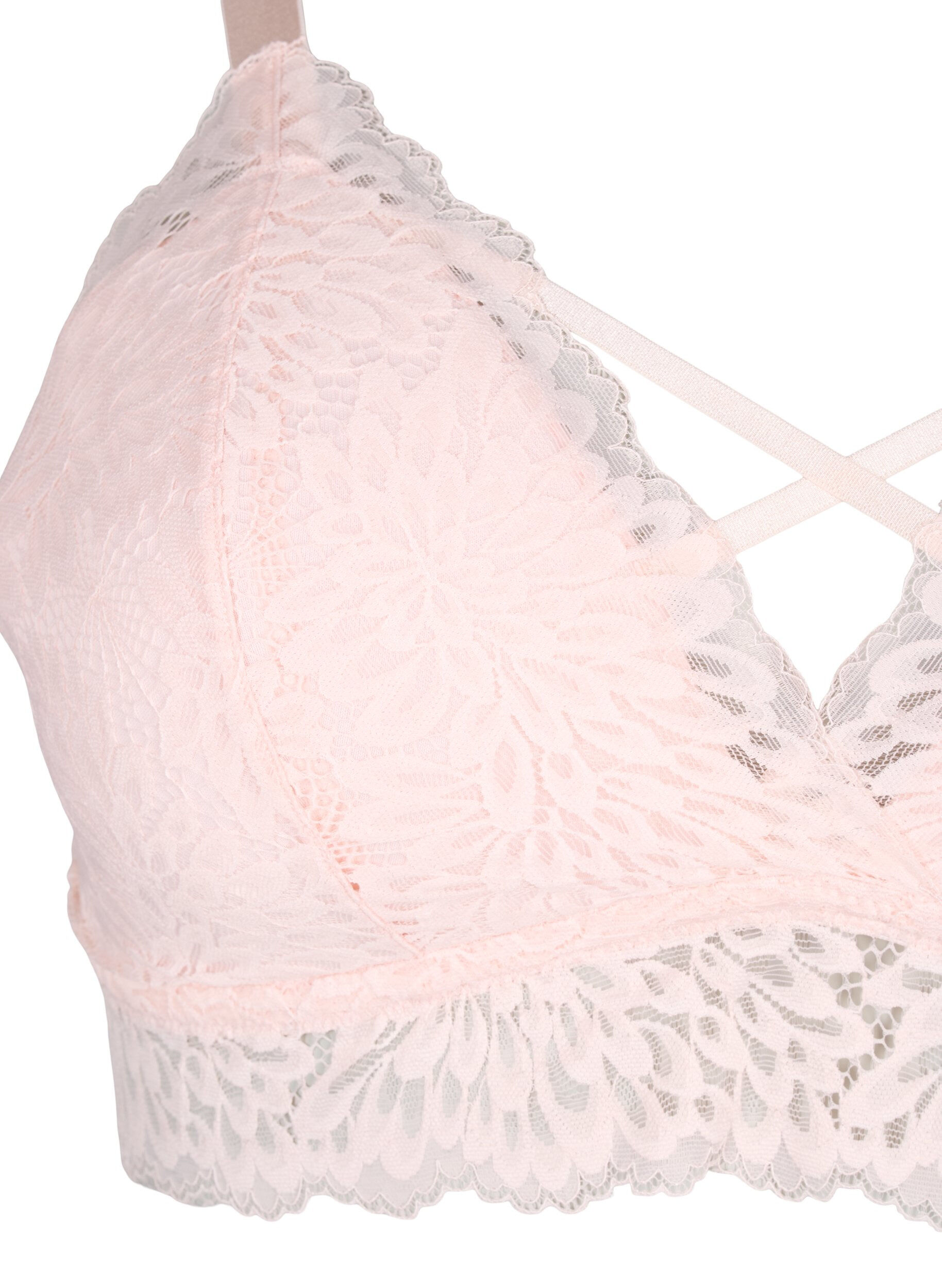 ZizziBralette mit String-Detail und weicher Polsterung, Peach Blush, Packshot image number 2
