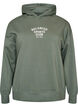 Hoodie mit Brustaufdruck, Gr&uuml;n, Packshot image number 0