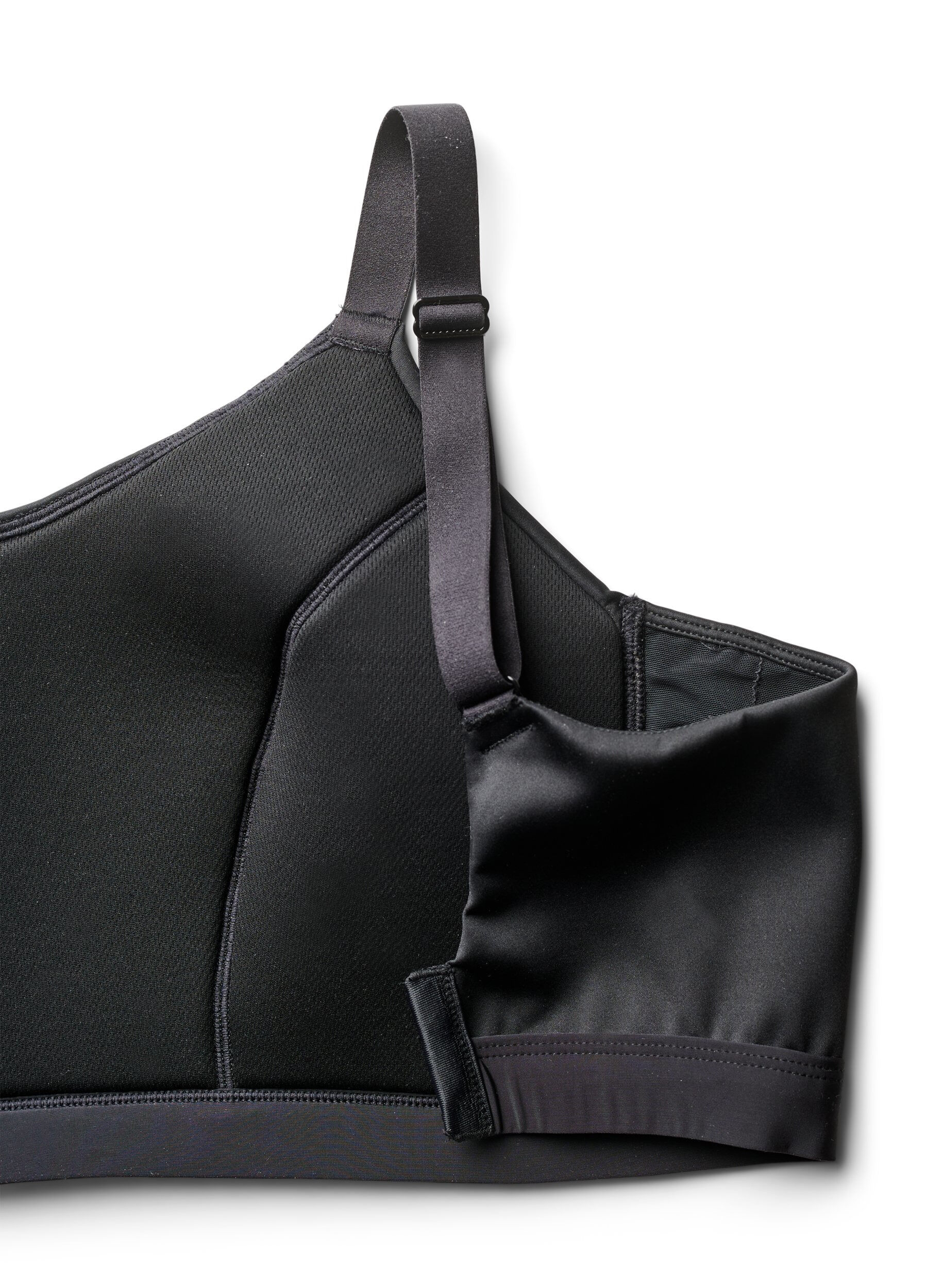 ZizziLeicht gepolsterter Sport-BH, Schwarz, Packshot image number 3