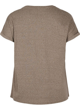 Meliertes T-Shirt aus Baumwolle, Falcon Melange, Packshot image number 1