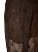 Hose aus Mesh mit floraler Stickerei und Pailletten, Braun, Packshot image number 2