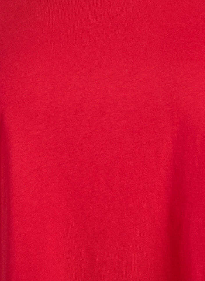 Kurz&auml;rmeliges T-Shirt aus Baumwollmischgewebe, Rot, Packshot image number 2