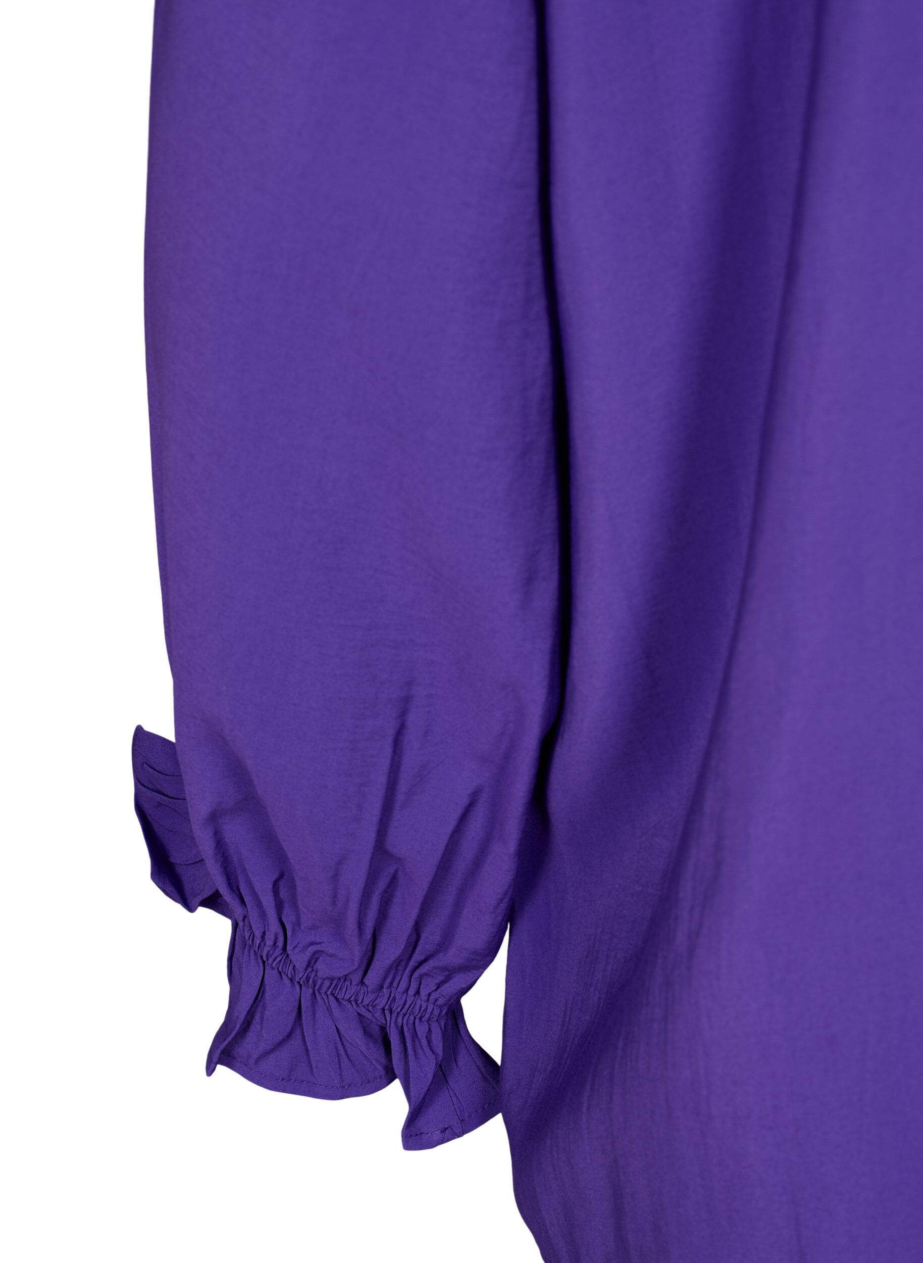 ZizziLang&auml;rmelige Viskosebluse mit R&uuml;schen, Prism Violet, Packshot image number 3