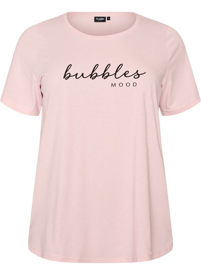 T-Shirt mit Print, Pink, Packshot image number 0