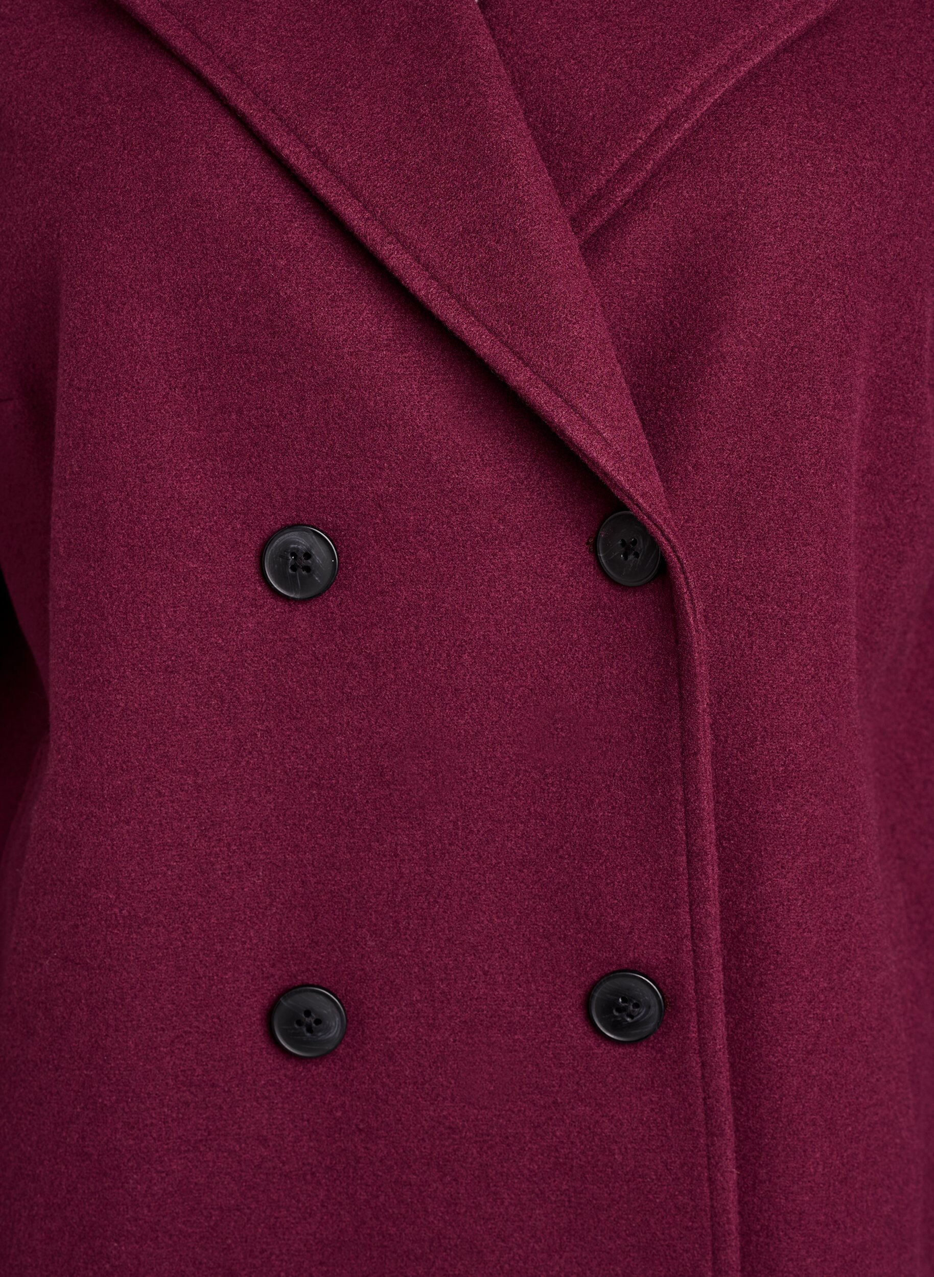 ZizziKurzmantel mit zweireihiger Knopfleiste, Rot, Packshot image number 2