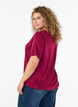 Bluse mit Spitzeneinsatz und Ballon&auml;rmeln, Rot, Model image number 2