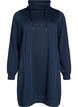 Kurzes Sweatshirtkleid mit Stehkragen und Taschen, Blau, Packshot image number 0