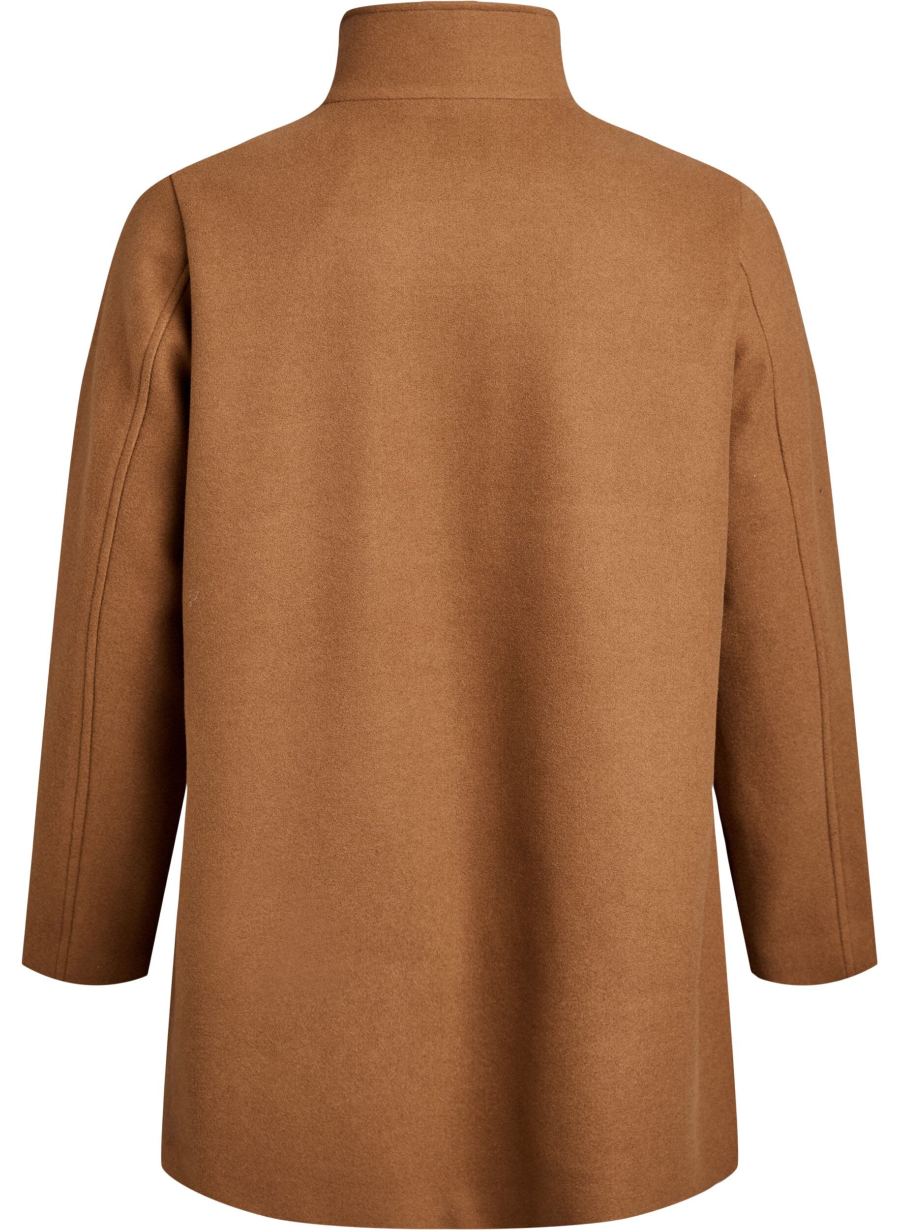 ZizziKurzmantel in A-Linie, Braun, Packshot image number 1