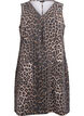 Latzkleid mit Taschen und Leopardenmuster, Braun, Packshot image number 0