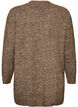 Lange Strickjacke mit Taschen, Braun, Packshot image number 1