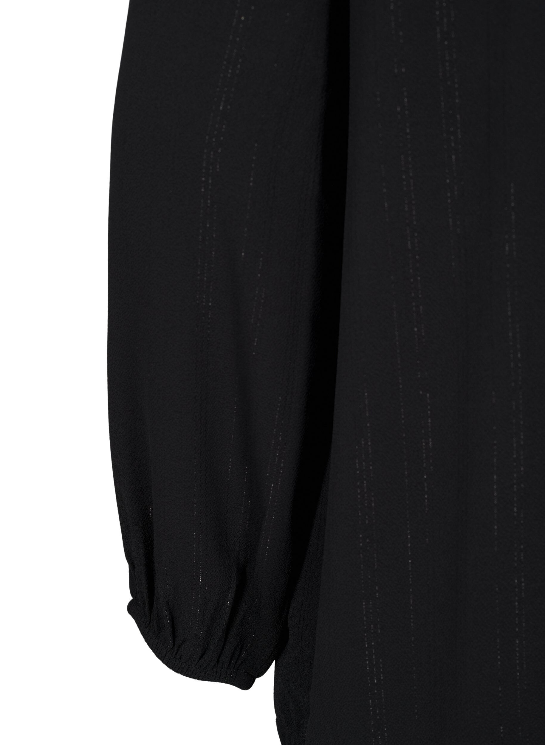 ZizziBluse mit Silberglitzer, Schwarz, Packshot image number 3