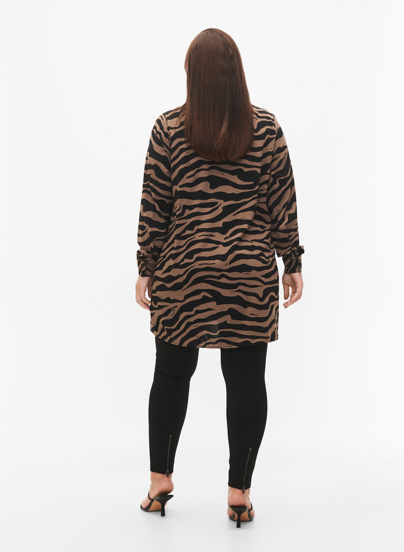 Leggings mit Reißverschluss, Black, Model image number 1