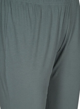 Lockere Hose aus Rippqualität, Balsam Green, Packshot image number 2