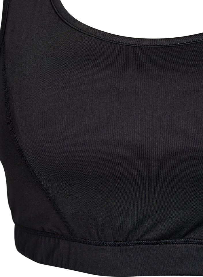 Sport-BH mit Racerback, Schwarz, Packshot image number 2