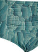 Bikini-Slip mit Print und hoher Taille, Gr&uuml;n, Packshot image number 2