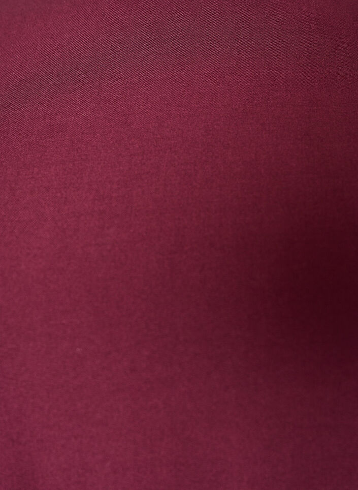 Kurz&auml;rmelige, gewebte Bluse mit Rundhals, Rot, Packshot image number 2