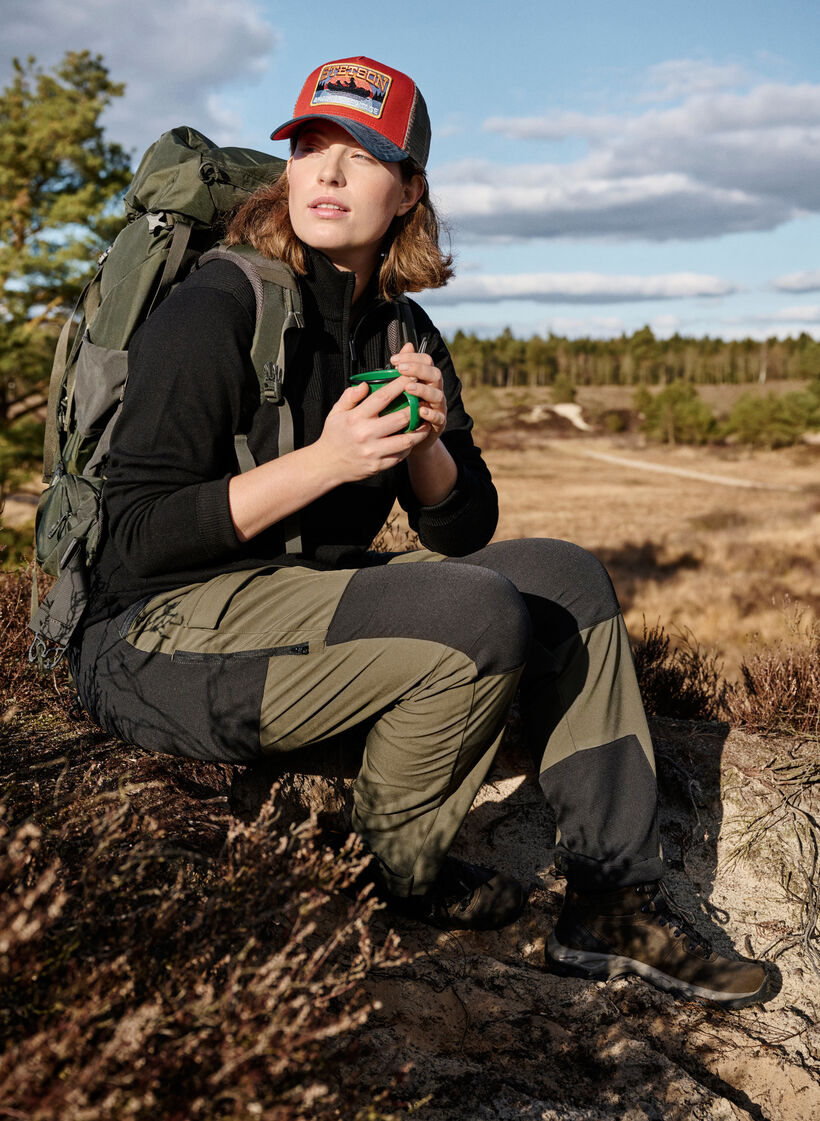 Wasserabweisende Wanderhose mit Taschen, Forest Night, Image image number 0