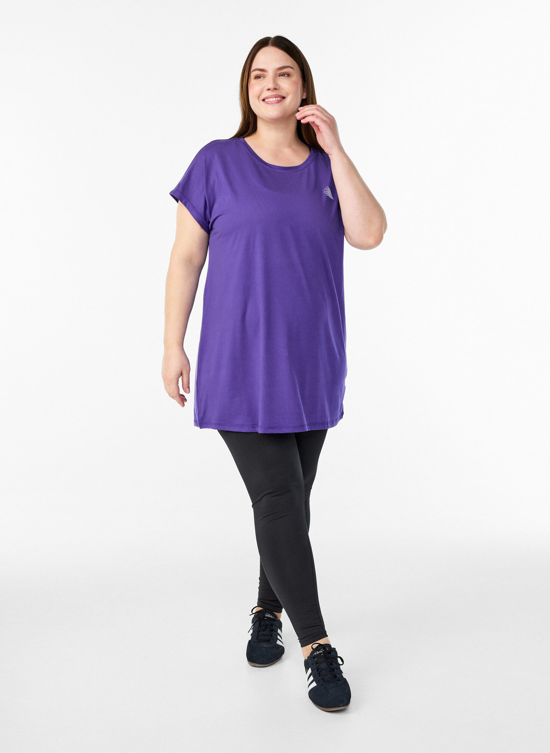 ZizziLanges Trainingsshirt, Lila, Model image number 1