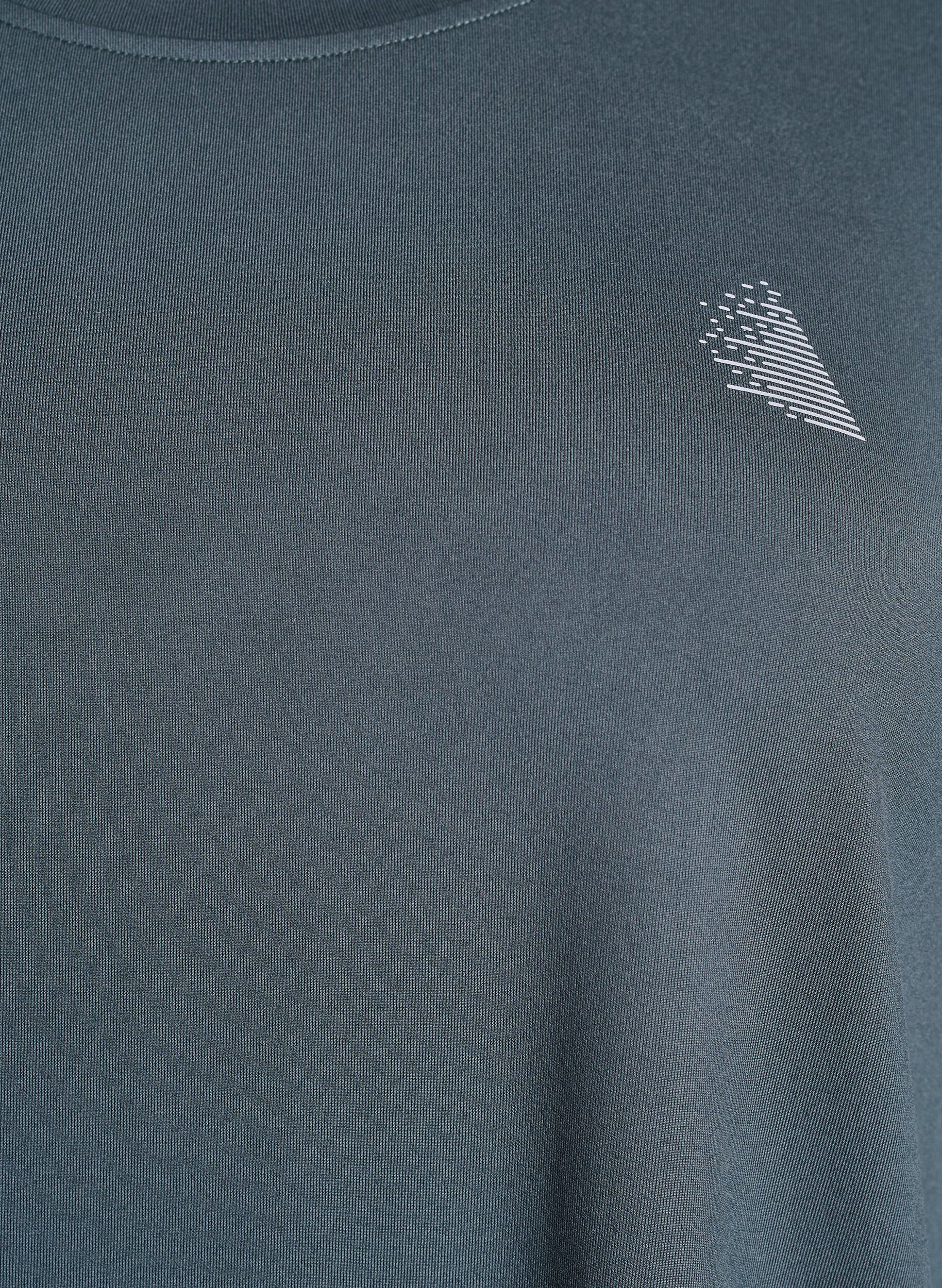 Zizzi Trainingsbluse mit 3/4 &Auml;rmeln, Grau, Packshot image number 2